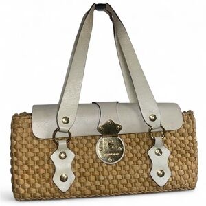 Michael Kors Basket Weave Wicker Handbag